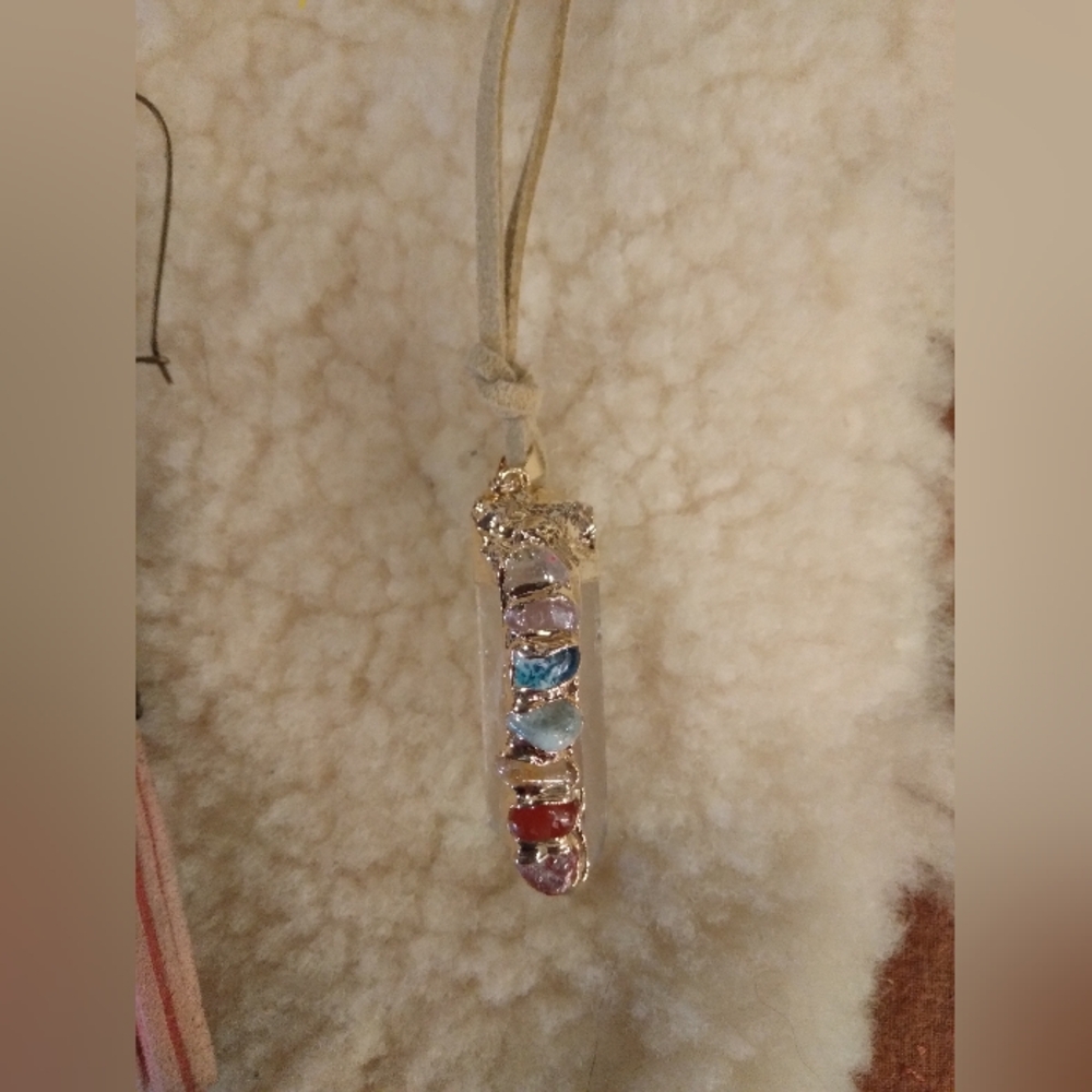 Multicolor Gemstone Pendant Necklace